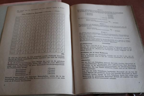 altes Heft - Betriebsführer - Waldlauf der Betriebe - Gau Württemberg-Hohenzollern 1940 Deutsche Arbeitsfront